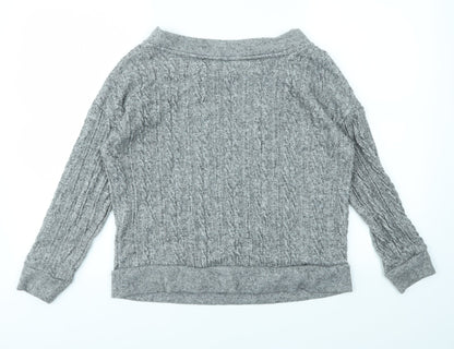 Nutmeg Womens Grey   Pullover Jumper Size 12
