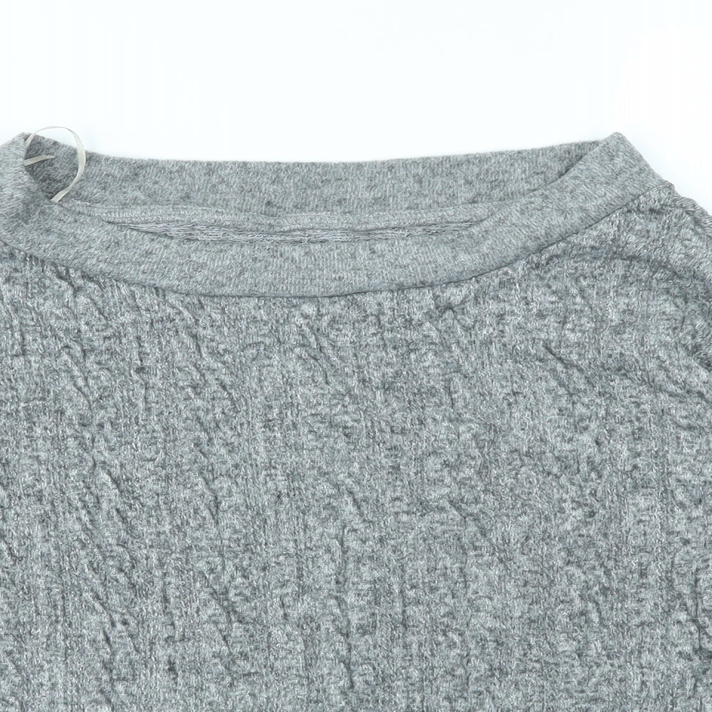 Nutmeg Womens Grey   Pullover Jumper Size 12
