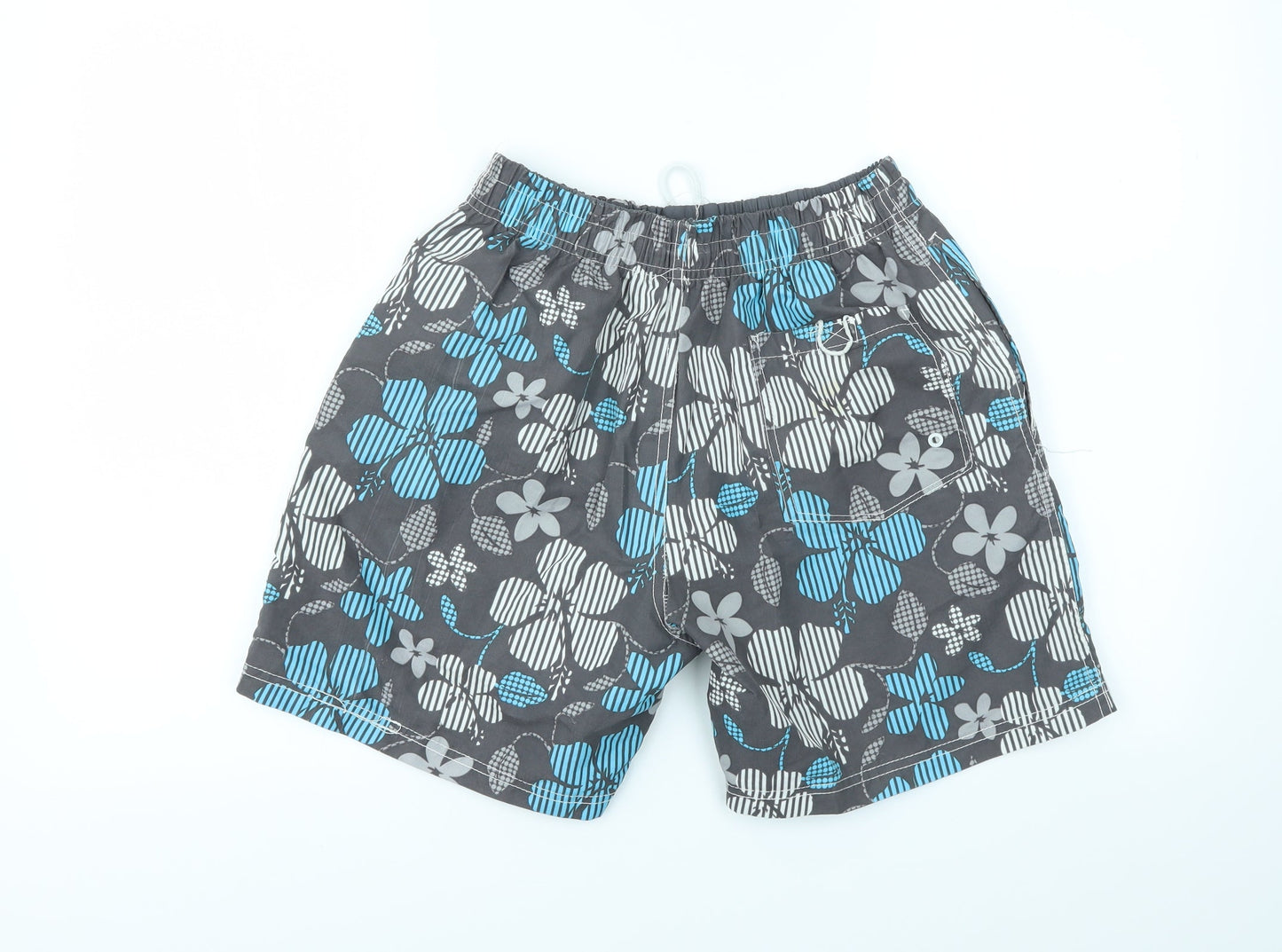 ACTIVE  Mens Multicoloured Floral  Sweat Shorts Size S - stretch waistband