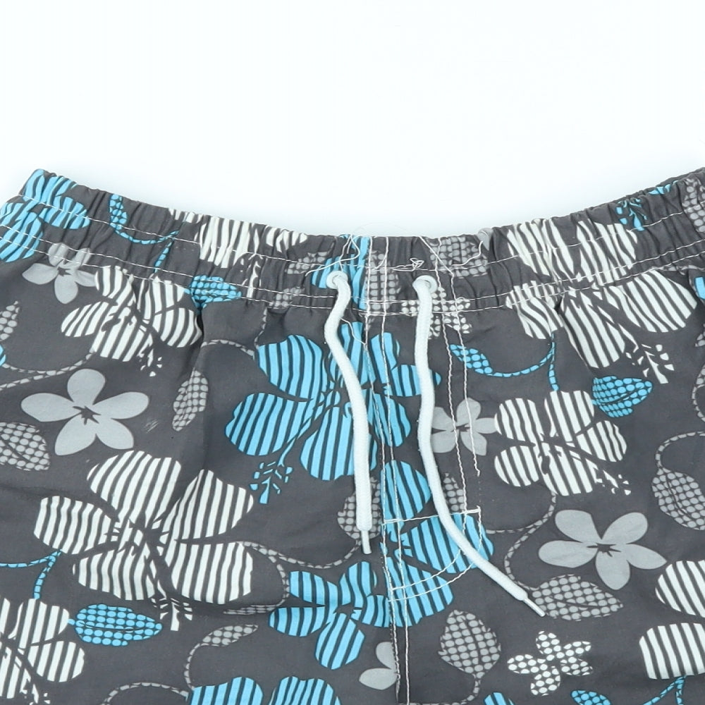 ACTIVE  Mens Multicoloured Floral  Sweat Shorts Size S - stretch waistband