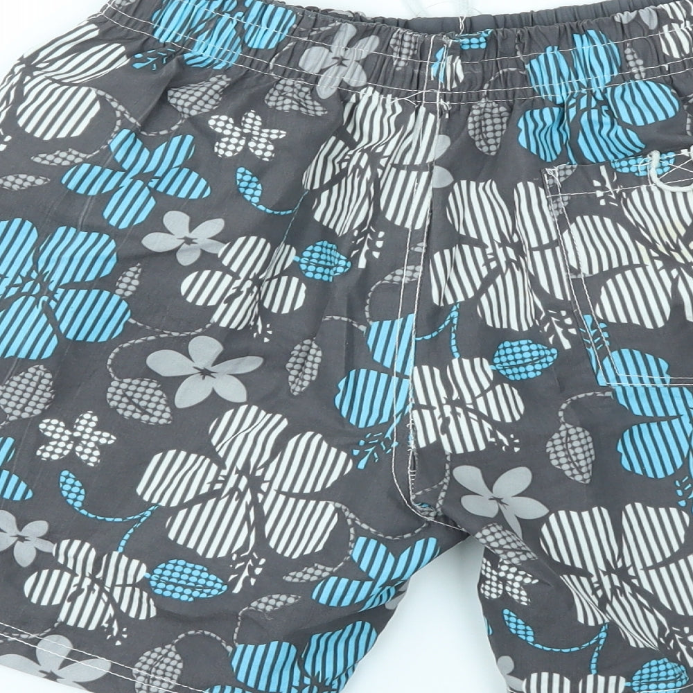 ACTIVE  Mens Multicoloured Floral  Sweat Shorts Size S - stretch waistband