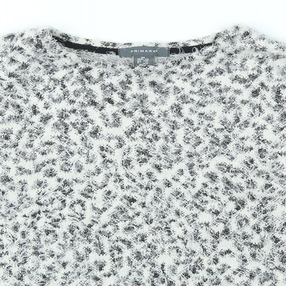 Primark Womens Ivory Geometric  Pullover Jumper Size XS