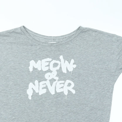 Womens UK Size 8 NEXT Grey Basic T-Shirt