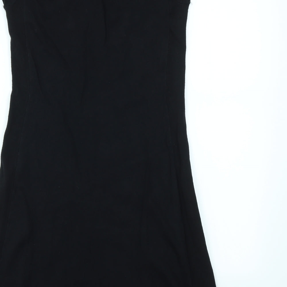 Purple Womens Black   Fit & Flare  Size L