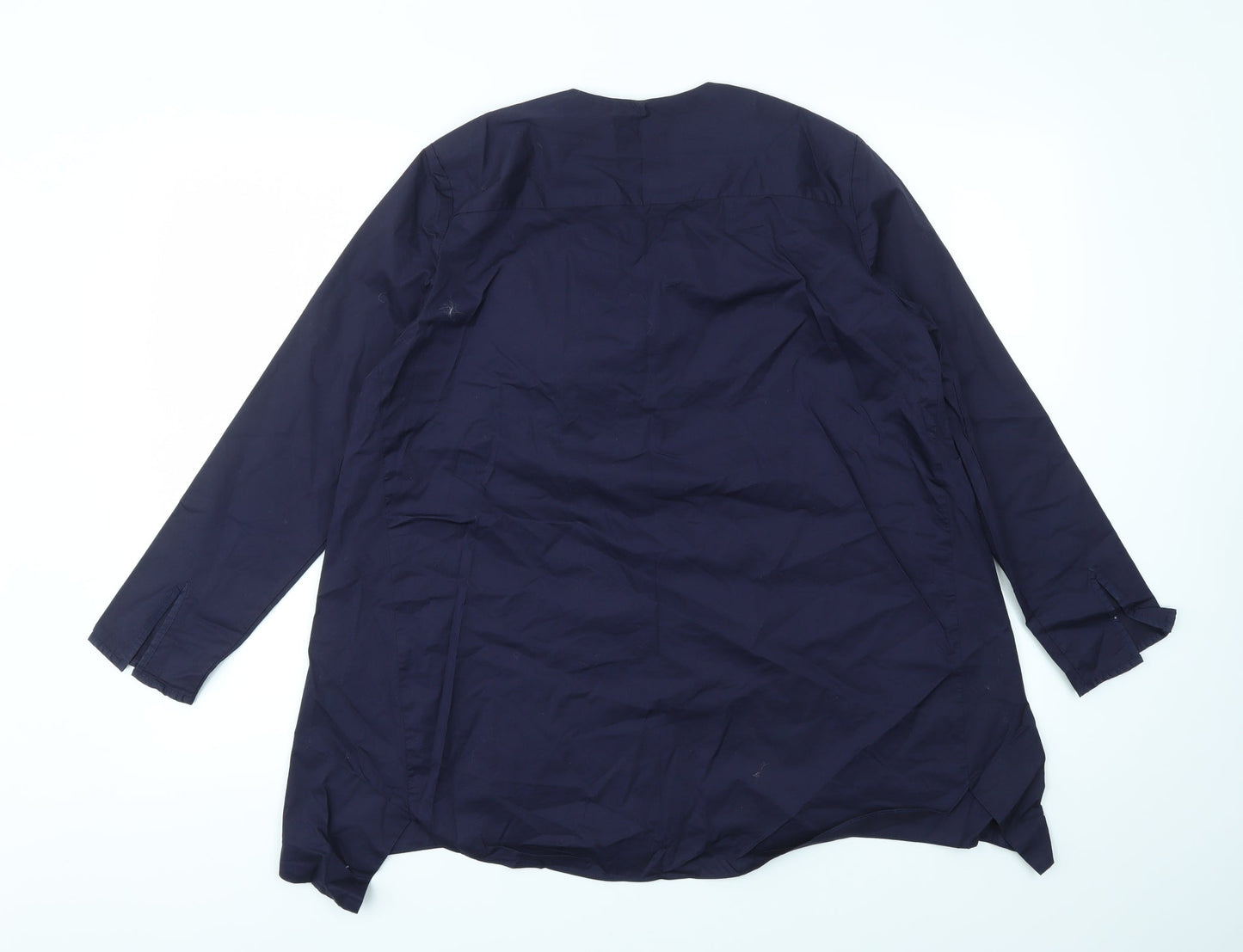 Womens UK Size S Zara Blue Basic Blouse