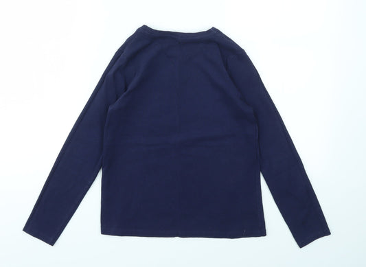 George Girls Blue   Basic T-Shirt Size 9-10 Years