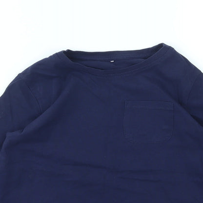 George Girls Blue   Basic T-Shirt Size 9-10 Years