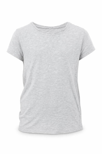George Girls Grey   Basic T-Shirt Size 6-7 Years