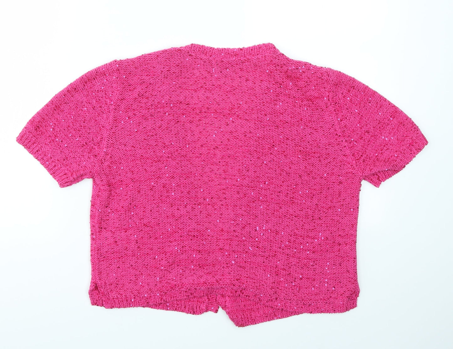 Womens UK Size 12 Savoir Pink Cardigan Jumper