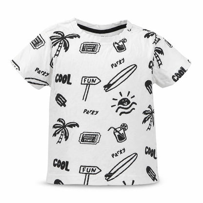 Primark Boys Multicoloured Geometric  Basic T-Shirt Size 18-24 Months
