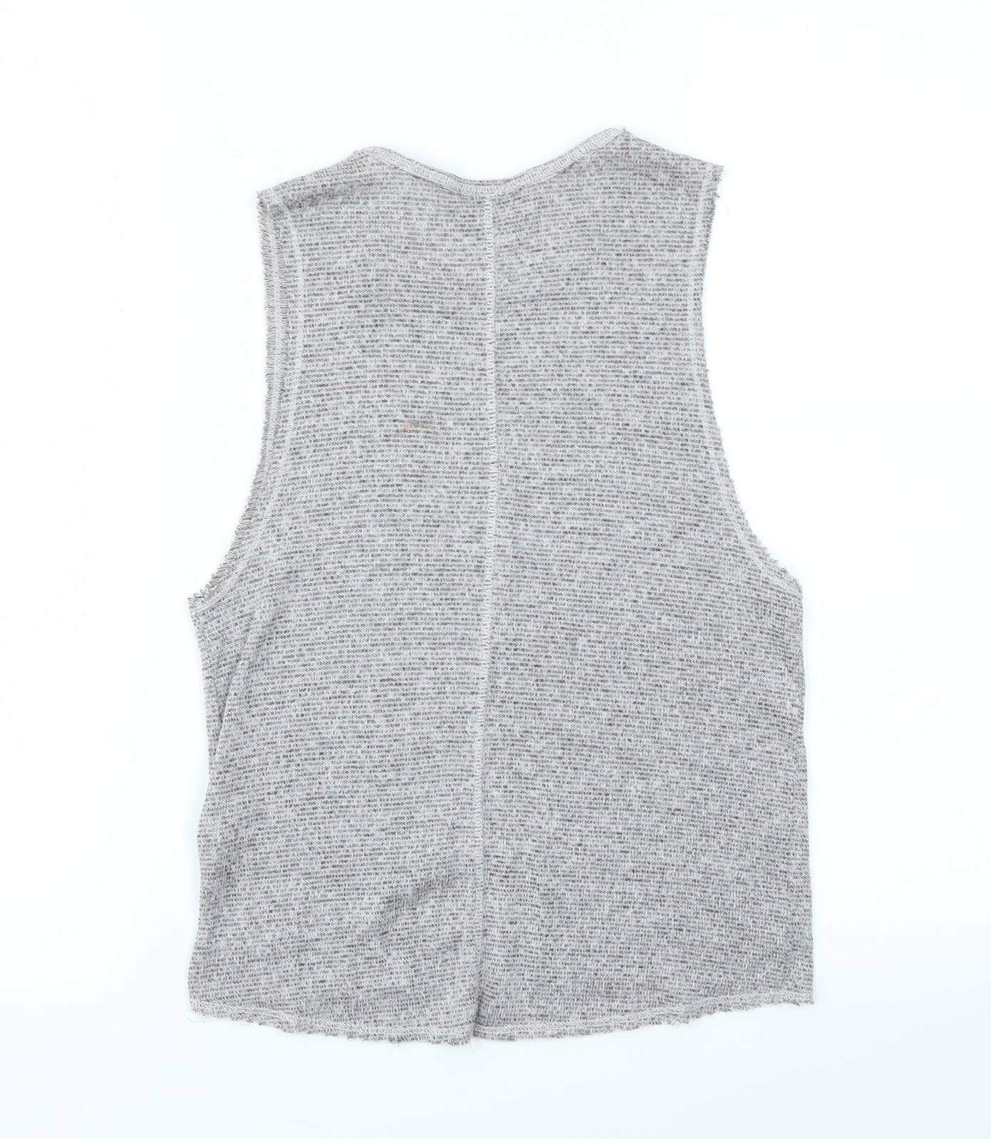 Womens UK Size 6 Topshop Grey Basic T-Shirt
