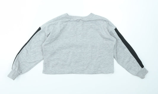 George Girls Grey   Pullover Jumper Size 7-8 Years