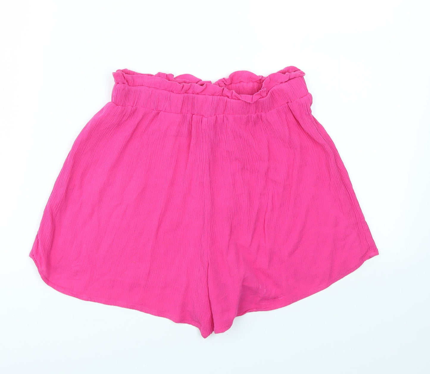 H&M Womens Pink   Cut-Off Shorts Size 6 - stretch waistband