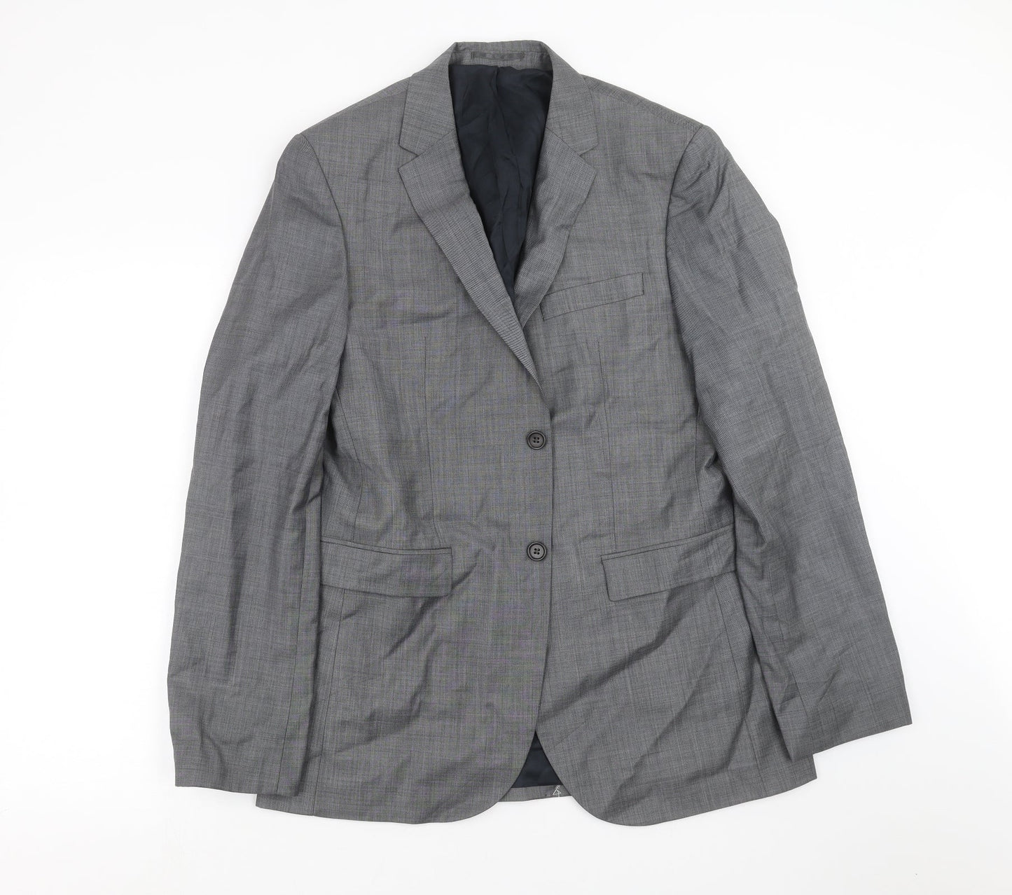 Mens UK Size 40 Preworn Regular Grey Suit Jacket