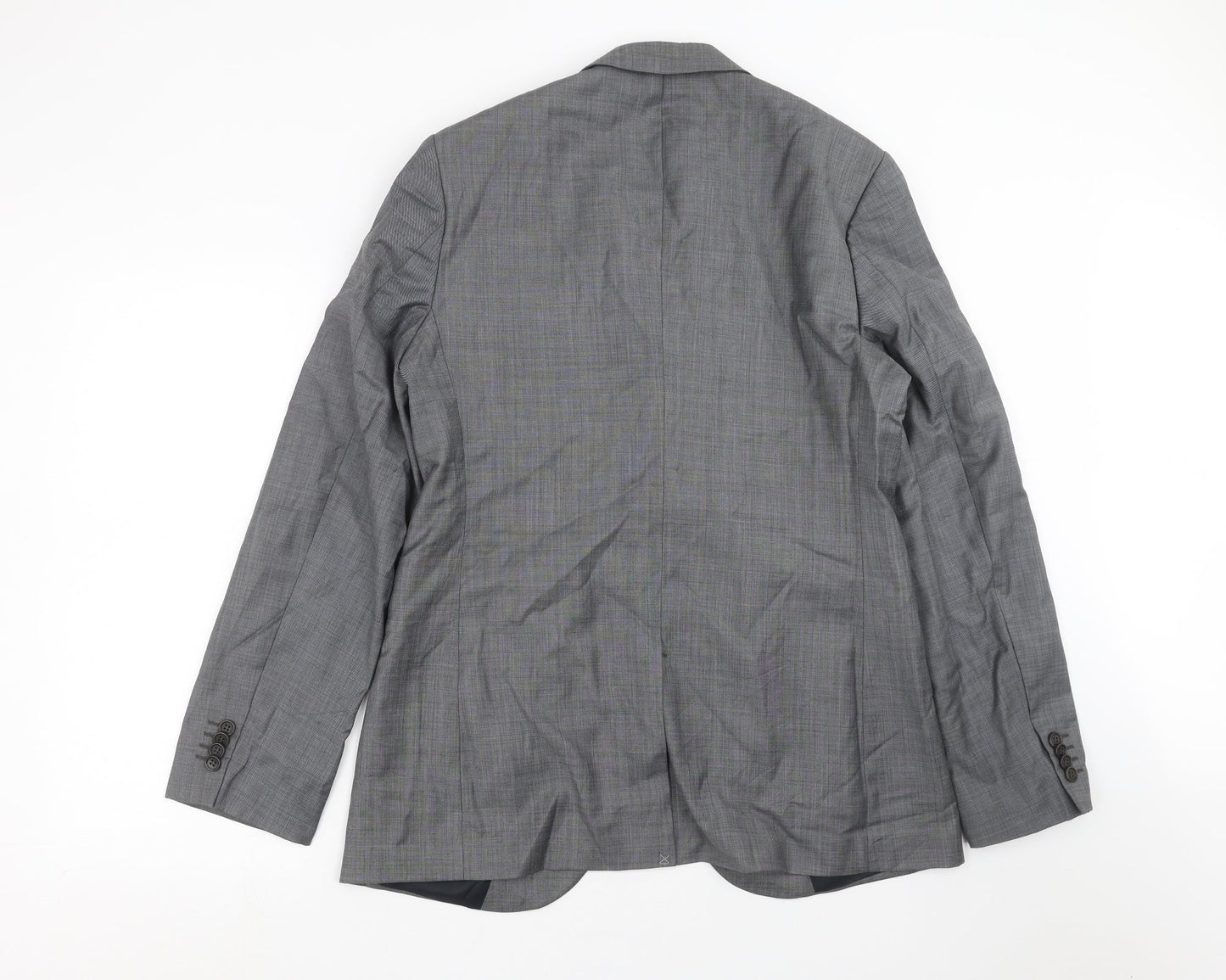 Mens UK Size 40 Preworn Regular Grey Suit Jacket