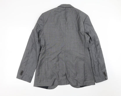 Mens UK Size 40 Preworn Regular Grey Suit Jacket