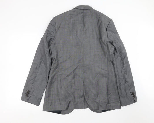 Mens UK Size 40 Preworn Regular Grey Suit Jacket