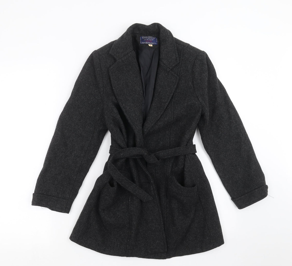 Additional front view of tough duds women’s grey jacket, size UK 6