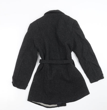 Back view of tough duds women’s grey jacket, size UK 6