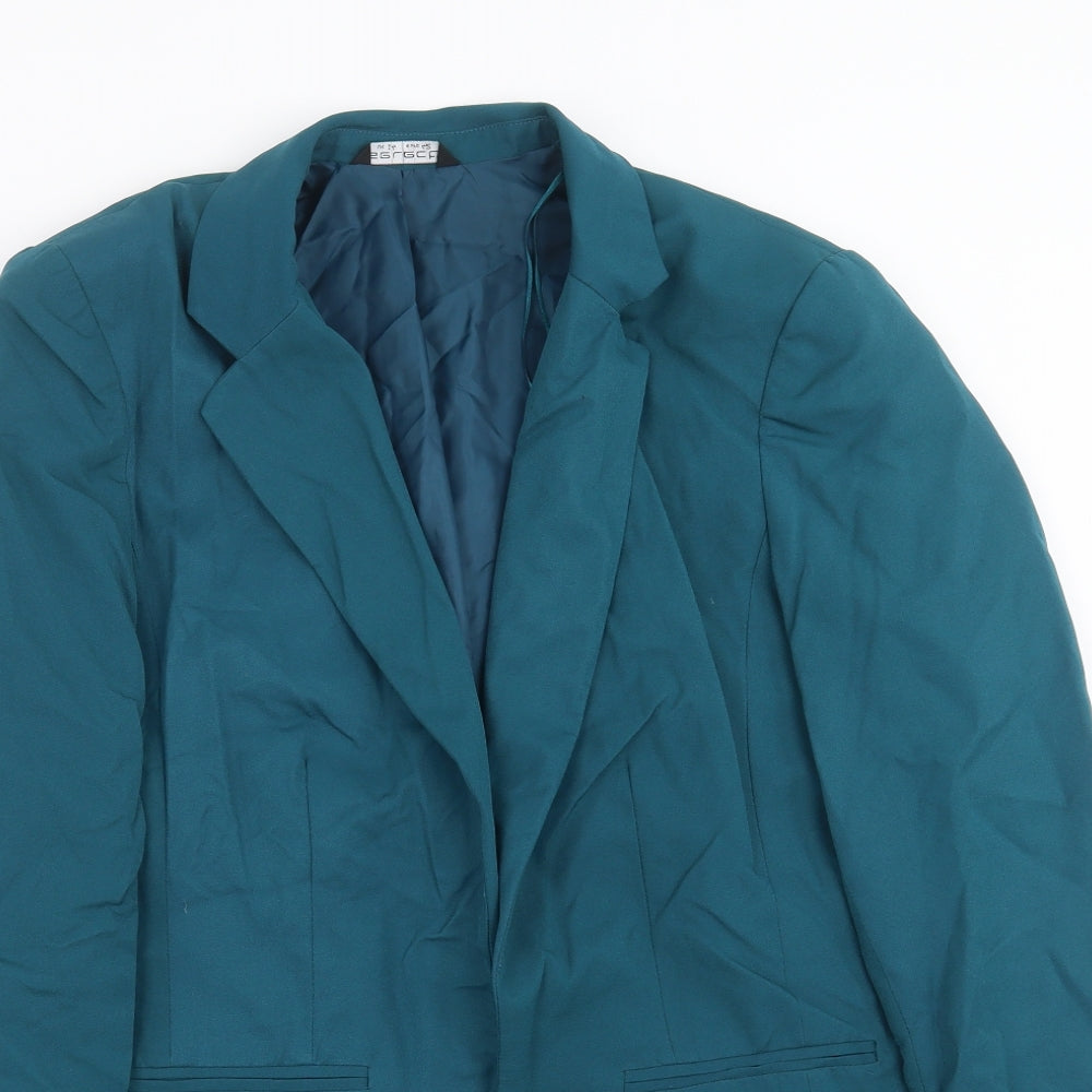 Select Womens Green   Jacket Suit Jacket Size 14