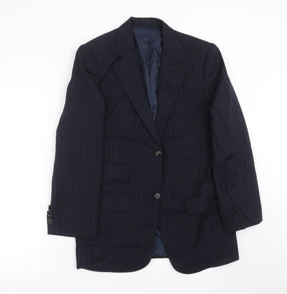 van hieu Mens Blue Striped  Jacket Suit Jacket Size 40