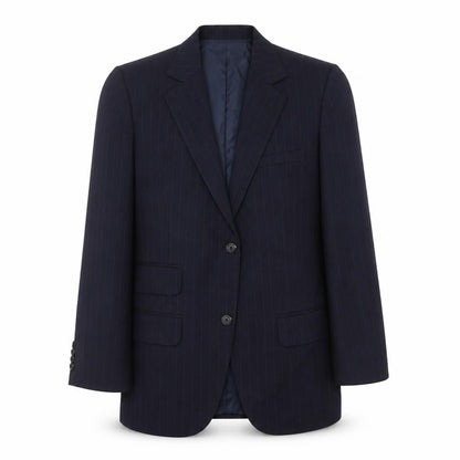 van hieu Mens Blue Striped  Jacket Suit Jacket Size 40