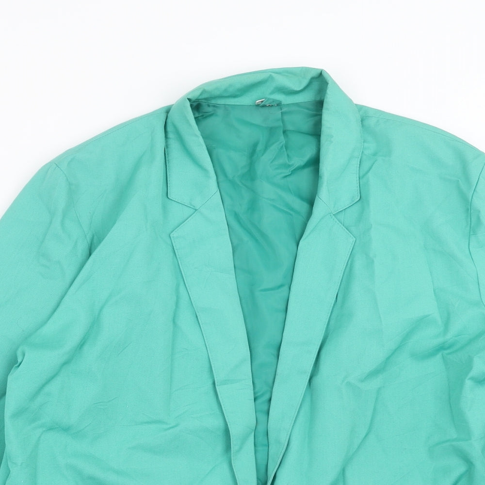 Womens UK Size 14 Preworn Regular Green Suit Jacket