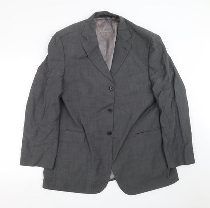 Mens UK Size 44 Preworn Regular Grey Suit Jacket