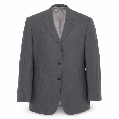 Front view of Preworn men’s grey jacket suit jacket, size 44