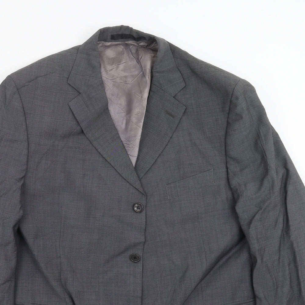 Mens UK Size 44 Preworn Regular Grey Suit Jacket