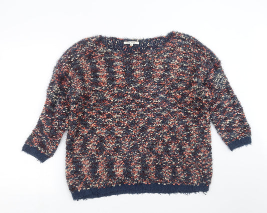 Easy Wear Womens Blue  Knit Pullover Jumper Size 14