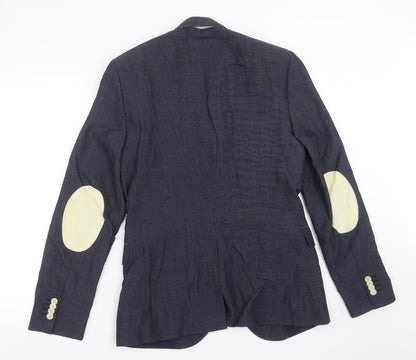 Mens UK Size 36 H&M Regular Blue Suit Jacket