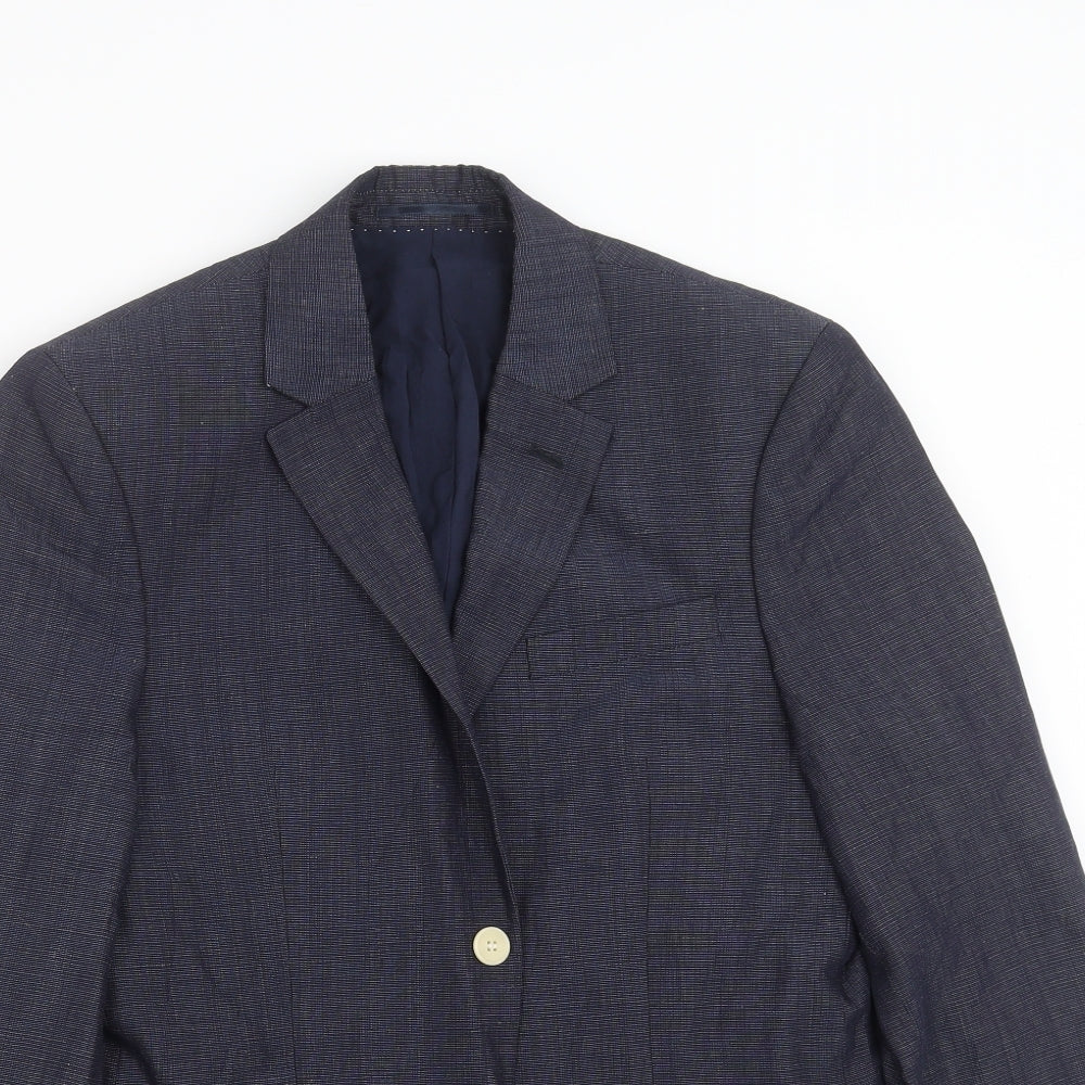Mens UK Size 36 H&M Regular Blue Suit Jacket