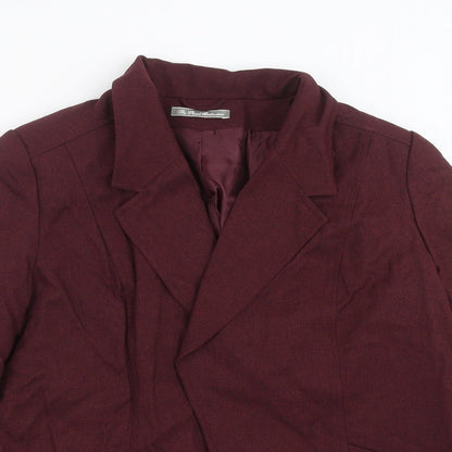 The Pearl Collection Womens Purple   Jacket Suit Jacket Size 16