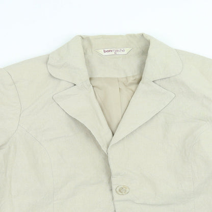 Bonmarché Womens Beige   Jacket Suit Jacket Size 18