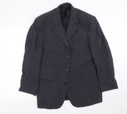 Mens UK Size 40 Marks and Spencer Regular Blue Suit Jacket
