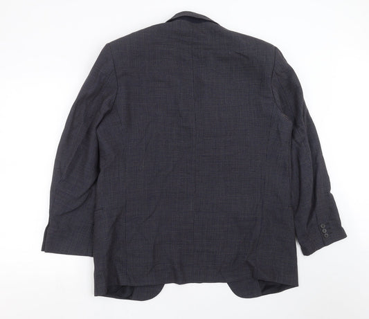 Mens UK Size 40 Marks and Spencer Regular Blue Suit Jacket
