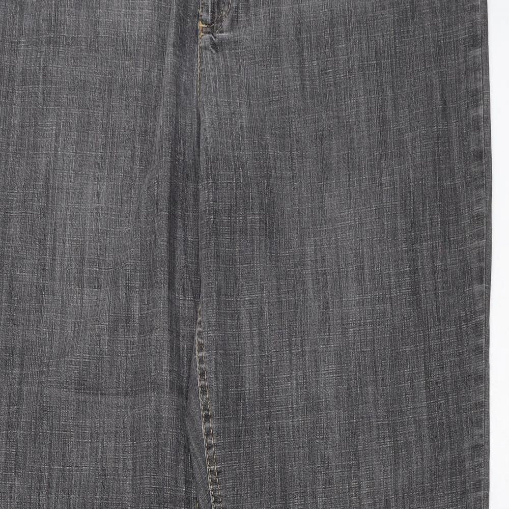 Womens UK Size 38 in Marks and Spencer Regular Fit Bootcut Grey Jeans
