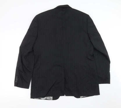 Mens UK Size 40 REMUS Regular Black Suit Jacket