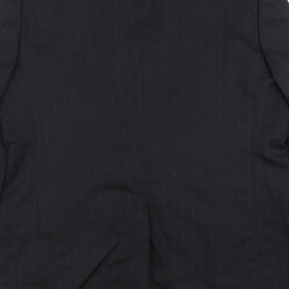 Mens UK Size 40 REMUS Regular Black Suit Jacket