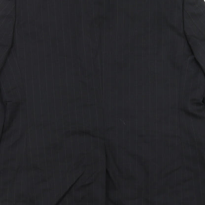 Mens UK Size 40 REMUS Regular Black Suit Jacket