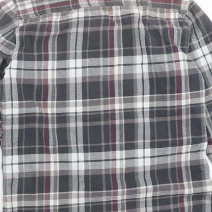 Mens UK Size S Topman Grey  Button-Up Long Sleeve Casual Shirt