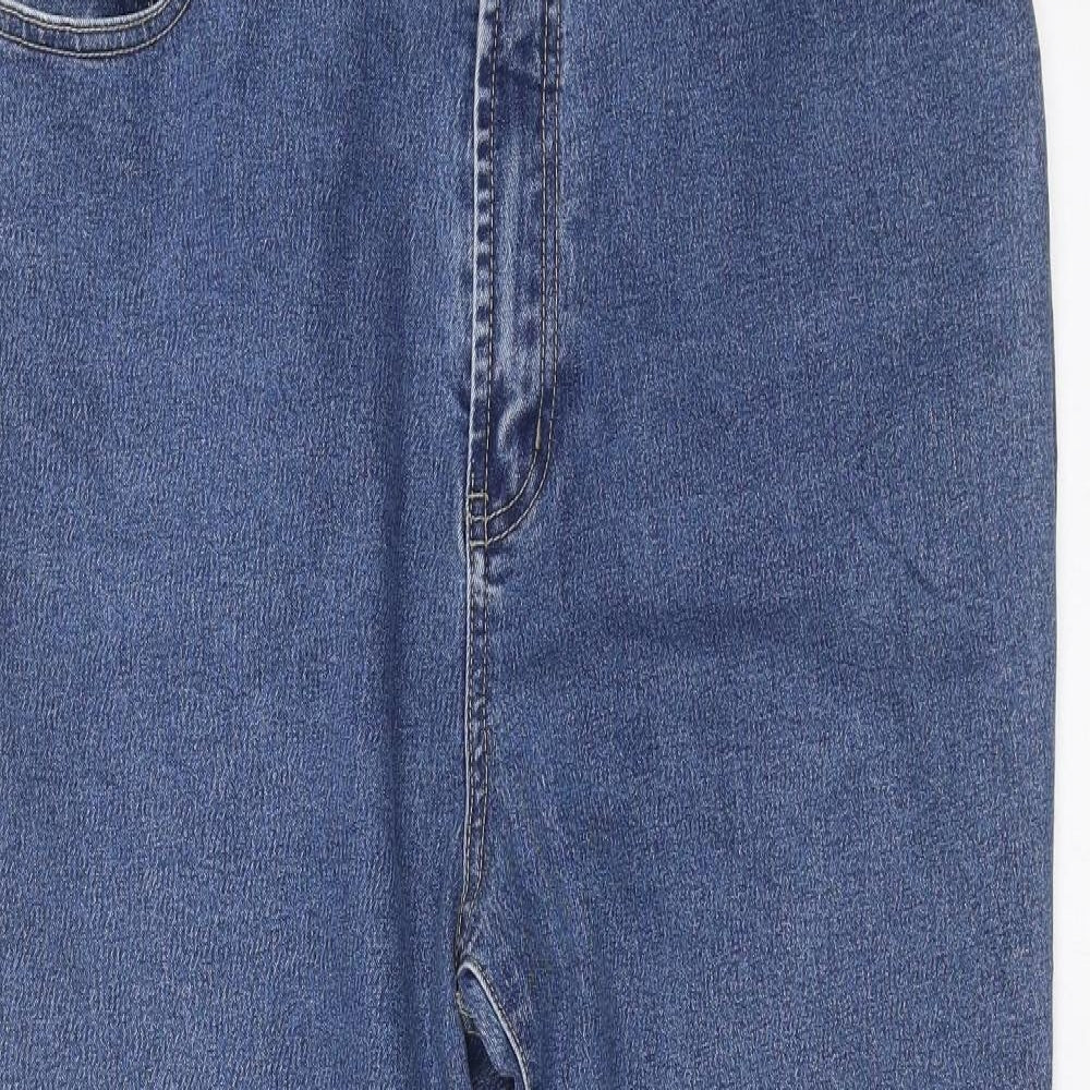 YIFAN Womens Blue  Denim Straight Jeans Size 35 in L25 in