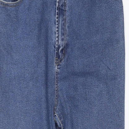 YIFAN Womens Blue  Denim Straight Jeans Size 35 in L25 in