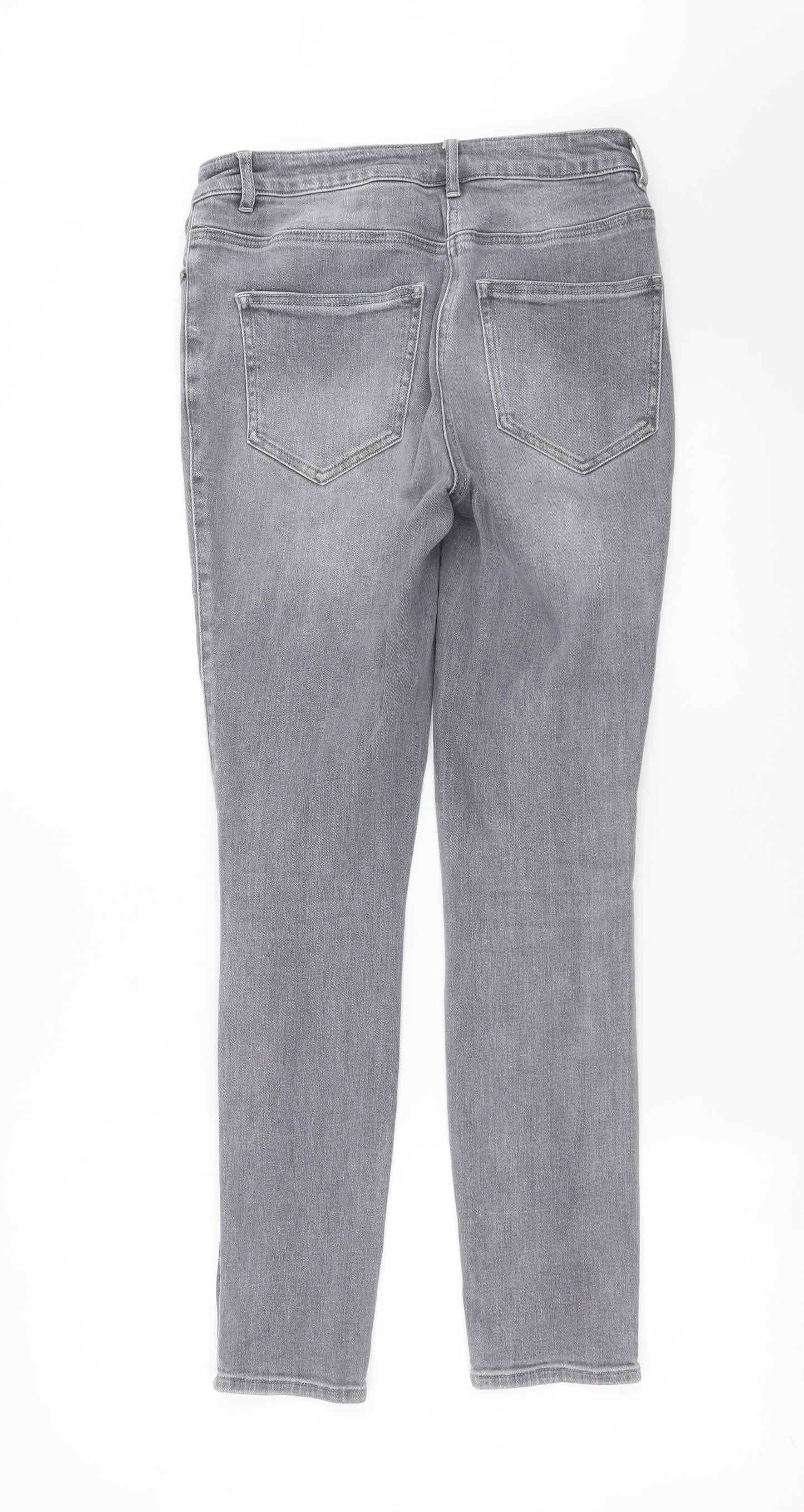 NEXT Womens Grey  Denim Skinny Jeans Size 10 L28 in