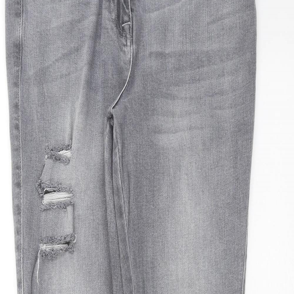 NEXT Womens Grey  Denim Skinny Jeans Size 10 L28 in