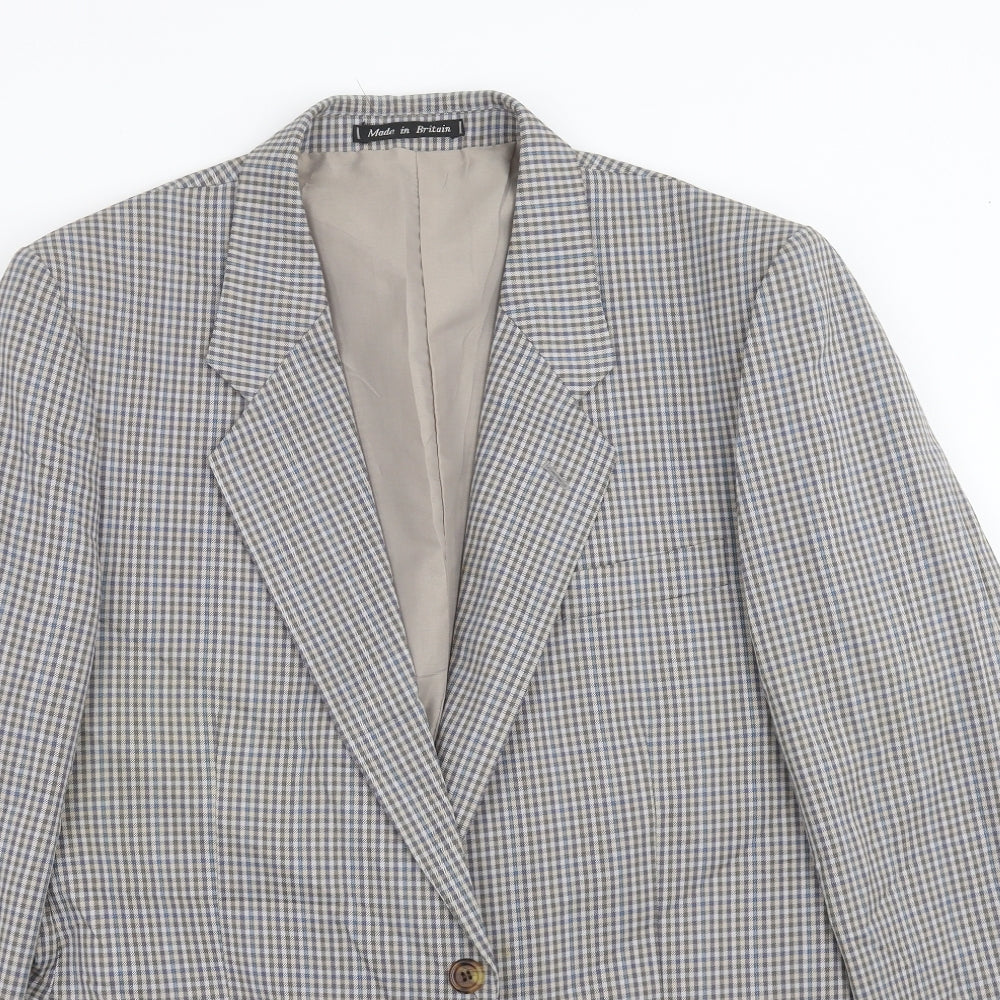 Mens UK Size 42 Dunn & Co Regular Blue Suit Jacket