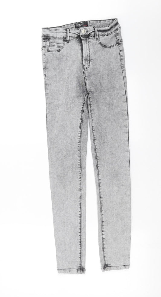 House Of Denim Womens Grey  Denim Skinny Jeans Size 8 L28 in