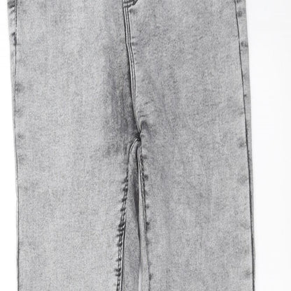 House Of Denim Womens Grey  Denim Skinny Jeans Size 8 L28 in
