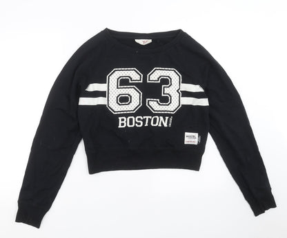 American Freshman Womens Black   Pullover Sweatshirt Size 10